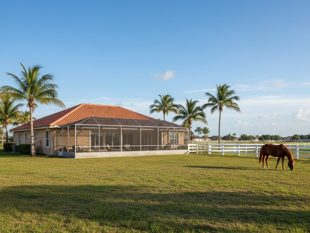 Three-bed with a paddock view