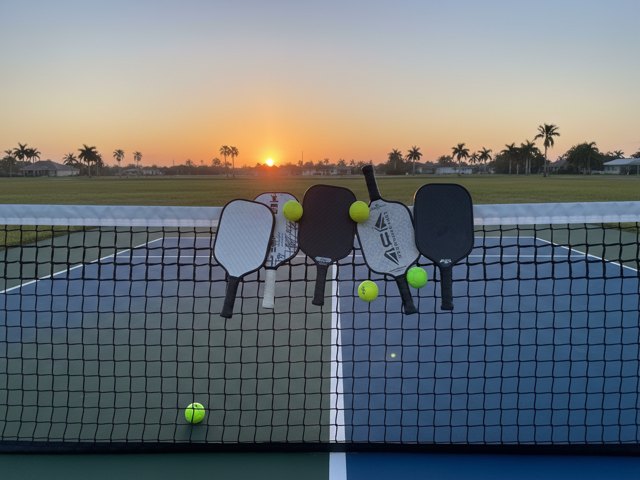 Early pickleball at Village Park